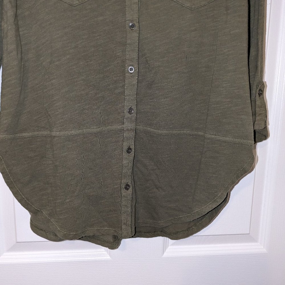 Sonoma button down rolled sleeve tunic size small - Picture 3 of 5